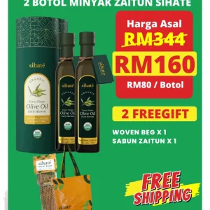 Minyak Zaitun Sihate - Set Combo 2 Botol